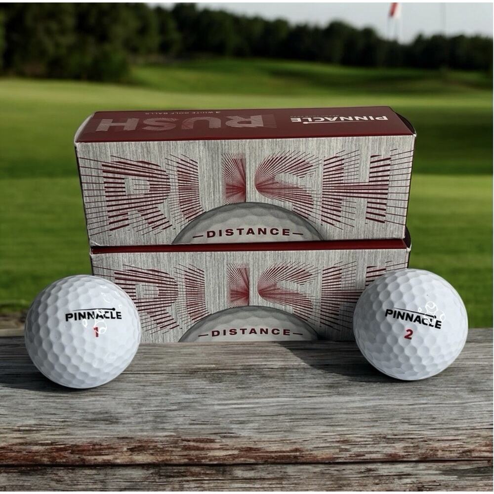 Pinnacle‎ Rush Distance Golf Balls White 2 Sleeves 6 Ball Total # 1 2